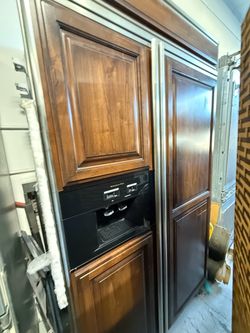 KitchenAid Built-In Refrigerator with Wood Panel Doors