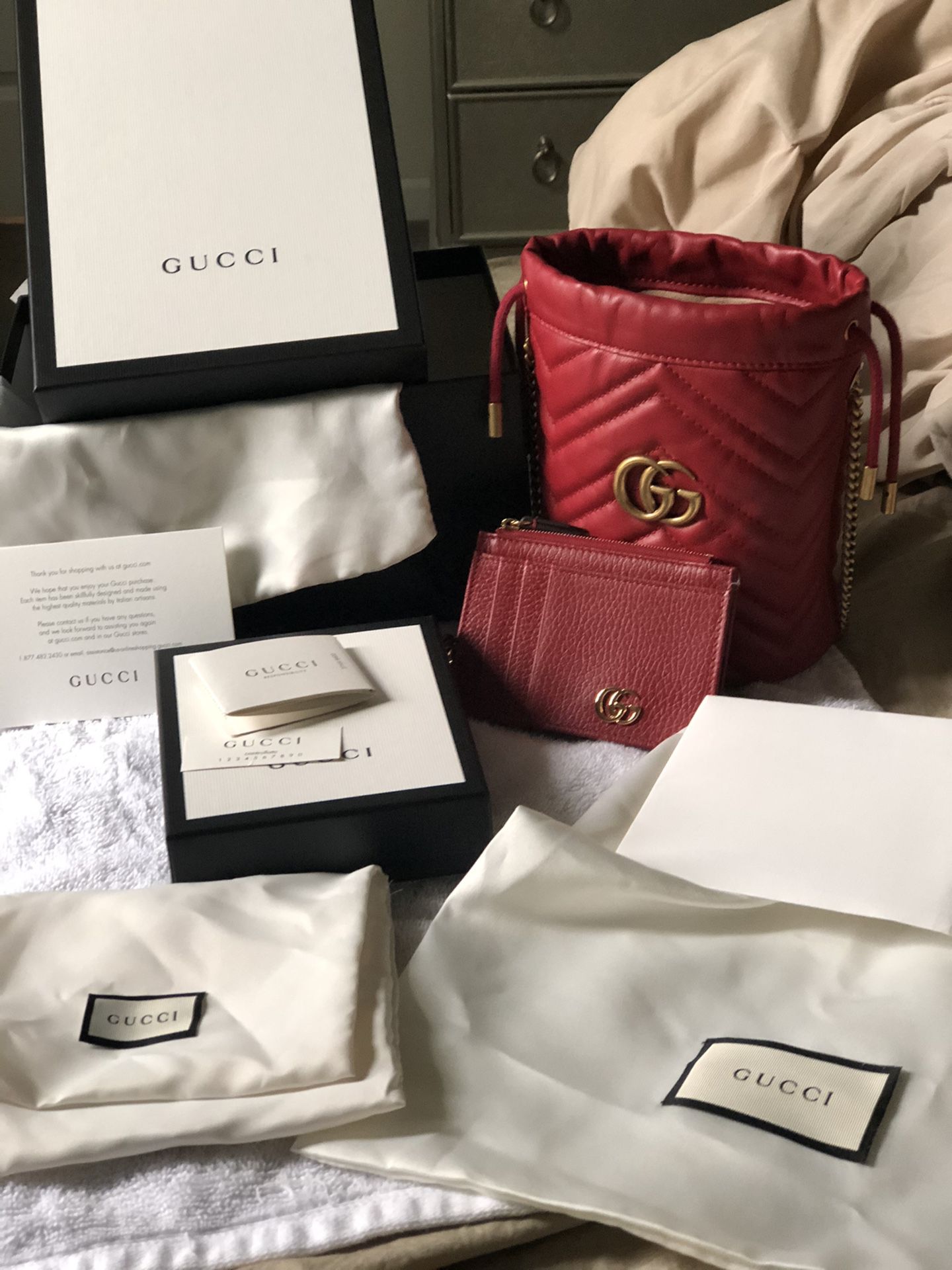 Authentic Gucci bag and wallet