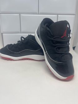Nike Air Jordan 11 Retro Low Bred Shoes Toddlers US 10C Black Lace Up FV5120-006