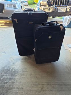 Black Soft-Side Luggage Set of 2
