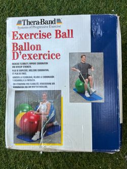 =Thera Band Systems of Progressive Exercise Exercise Ball Ballon D'exercice INCREASE FLEXIBILITY, IMPROVE COORDINATION AND DEVELOP STRENGTH. PLUS DE S