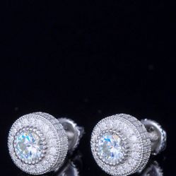 VVS1 CLUSTER HALO EARRINGS