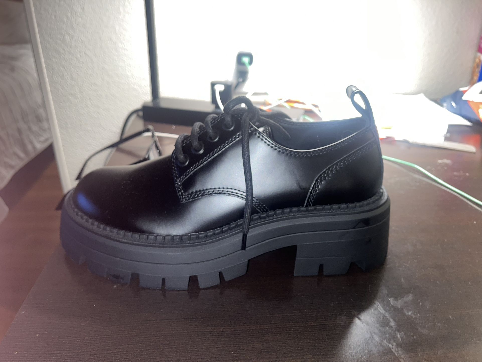 ZARA Chunky Derby Shoes (Men’s) Black