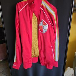 49ers Mitchell and ness throwback jacket