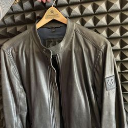 Belstaff Top Grain Leather Moto Jacket