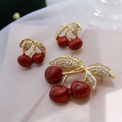 Earrings And Brooch