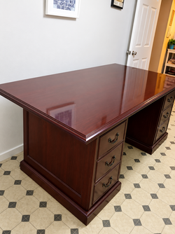 Large Executive Office Desk with Drawers