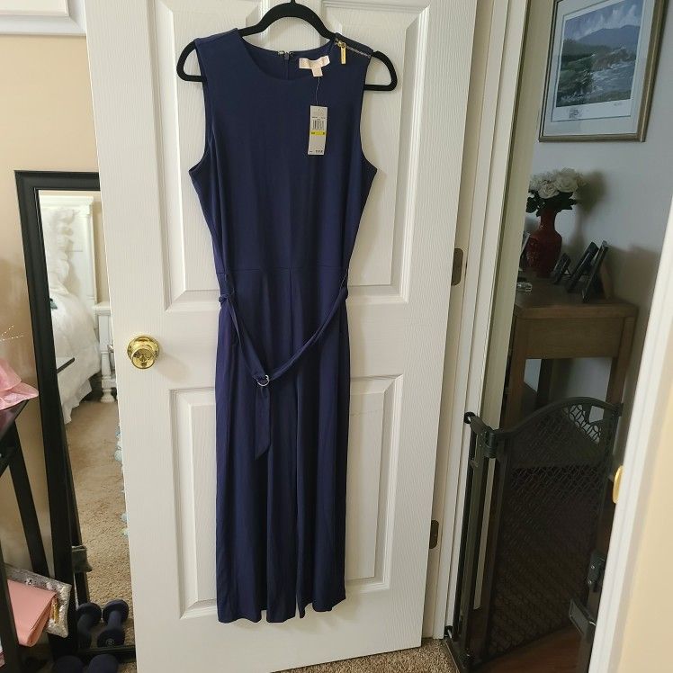 Michael Kors Jumpsuit Navy Blue Med