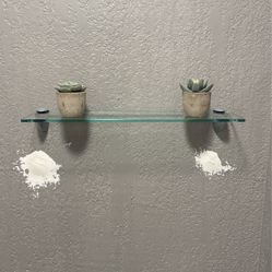 Glass Bath Shelf