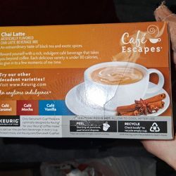 Coffee Pod Maker With A Bag Full Of Coffee Chai And Refreshers