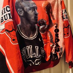 Michael Jordan Chicago Bulls chalk line retro 90s jacket