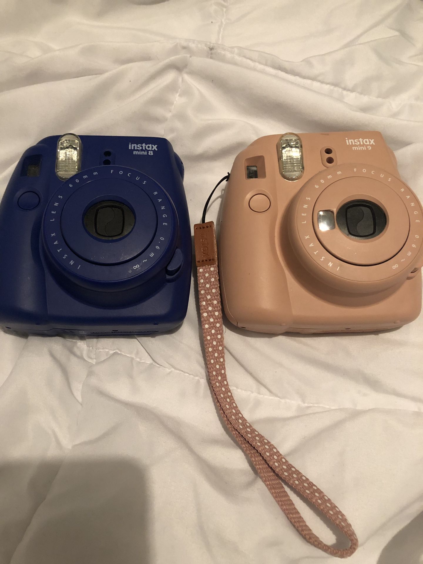 Instax mini 8 and 9 cameras