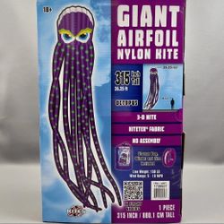 Giant 26' Octopus Airfoil Nylon 3-D Kite New