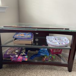 Glass TV Stand - $20