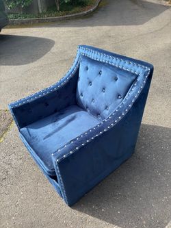 Pottery Barn Kids Blue Armchair