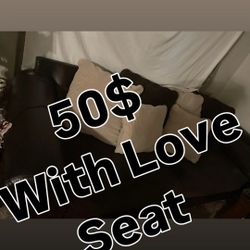 50$ Couch With Love Seat 