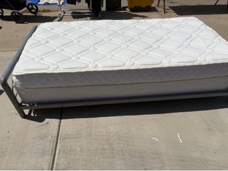 Twin mattress and bed frame