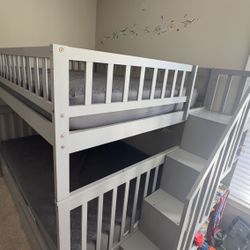 Bunk Bed / Bed/ Kids Bed With Storage 