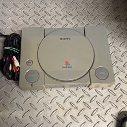 Original PlayStation Power And Tv Cord No Remotes( Working Condition)