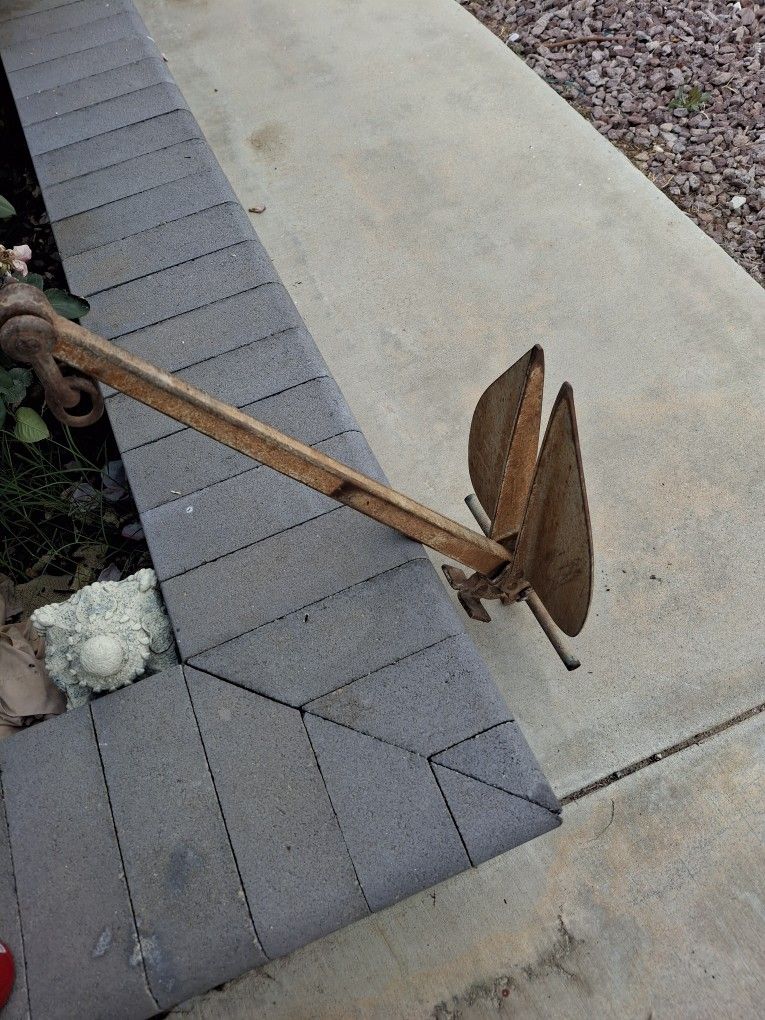 Boat Anchor , 25lb Fluke Type .- Old School Iron. $25 OBO