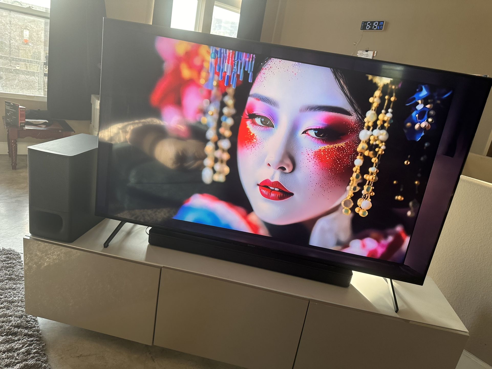 Complete Sony Entertainment Set with Modern Stand.