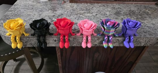 Articulated beautiful 3d Printed Roses