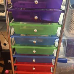 Drawer Cart Rolling Plastic Storage Cart