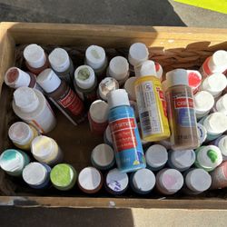 Craft Smart Acrylic Paint Lot Over 40 Colors 
