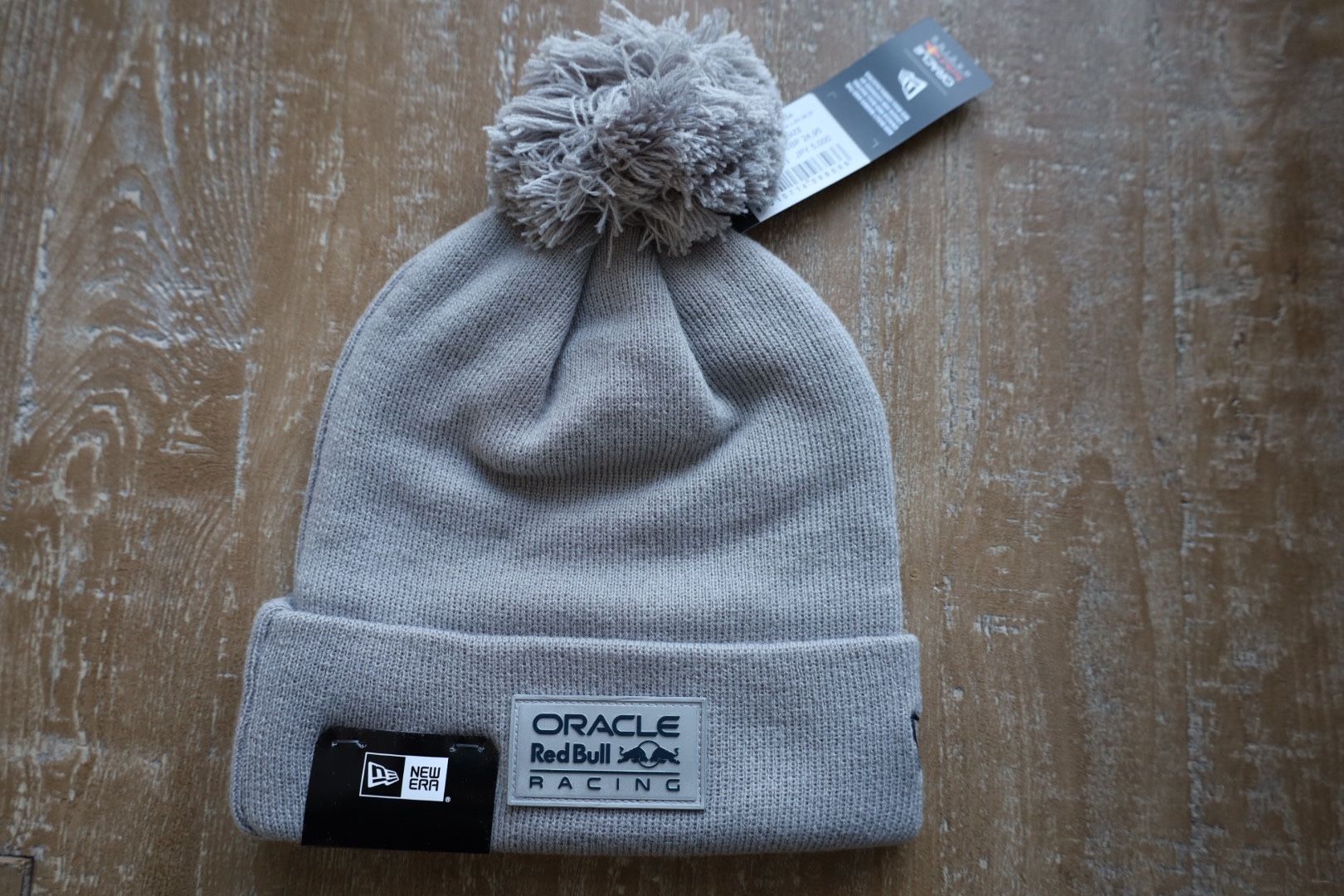 Oracle Red Bull Racing New Era Pom Beanie Gray
