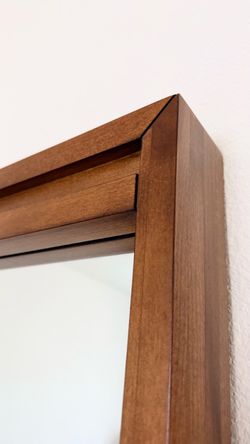 Crate & Barrel Blair Walnut Floor Mirror – Moving Sale
