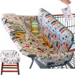 Suessie Shopping Cart Cover and High Chair Cover, Forest Animals