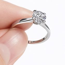 moissanite diamond ring