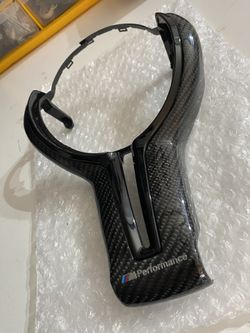 BMW Steering Wheel Carbon Trim ONLY  (F Series)