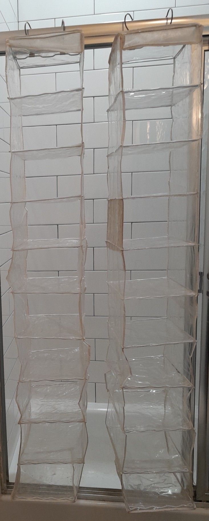 10-Section Hanging Shelves: Set of Two