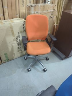 Steelcase Leap V2 Orange Office Chair 