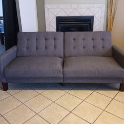Sofa bed, very comfortable, grey color, good condition 