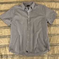 UNTUCKit Short Sleeve Button Down Plaid Shirt