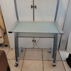 Ikea Glass Study Work School Desk College Computer  Student Office 