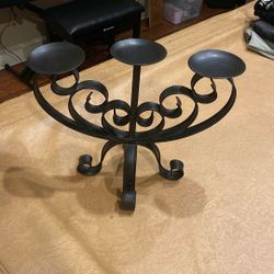Black Metal Candle Holder