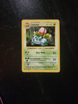 Pokémon Card  1999 Ivysaur