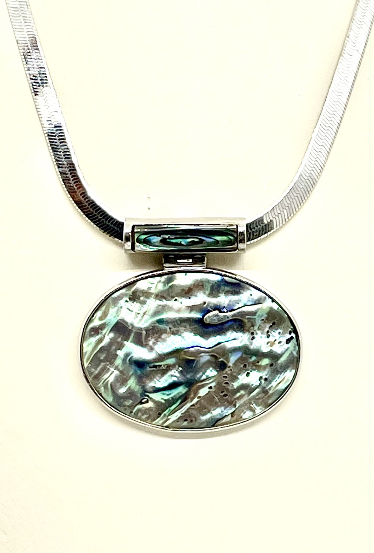 18kgp Abalone Pendant Necklace 