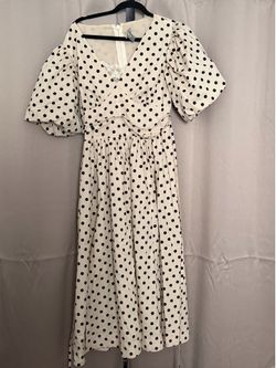 Polka dot dress size M