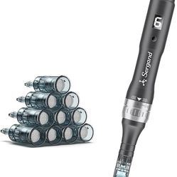 Sergand Microneedle Derma Roller Pen - Professional Microneeding 0.25 Mm Derma Roller Beauty Pen - Microneedles Roller Pen For Women Men