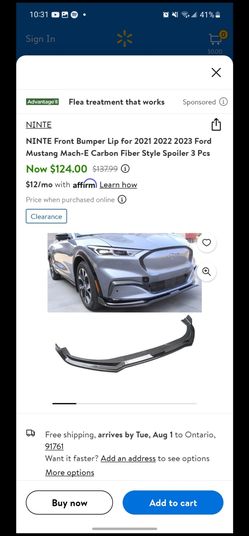 Ford Mustang Mach E Front Bumper Lip