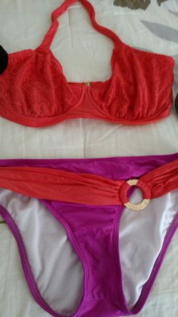 Two piece bathing suit size 8