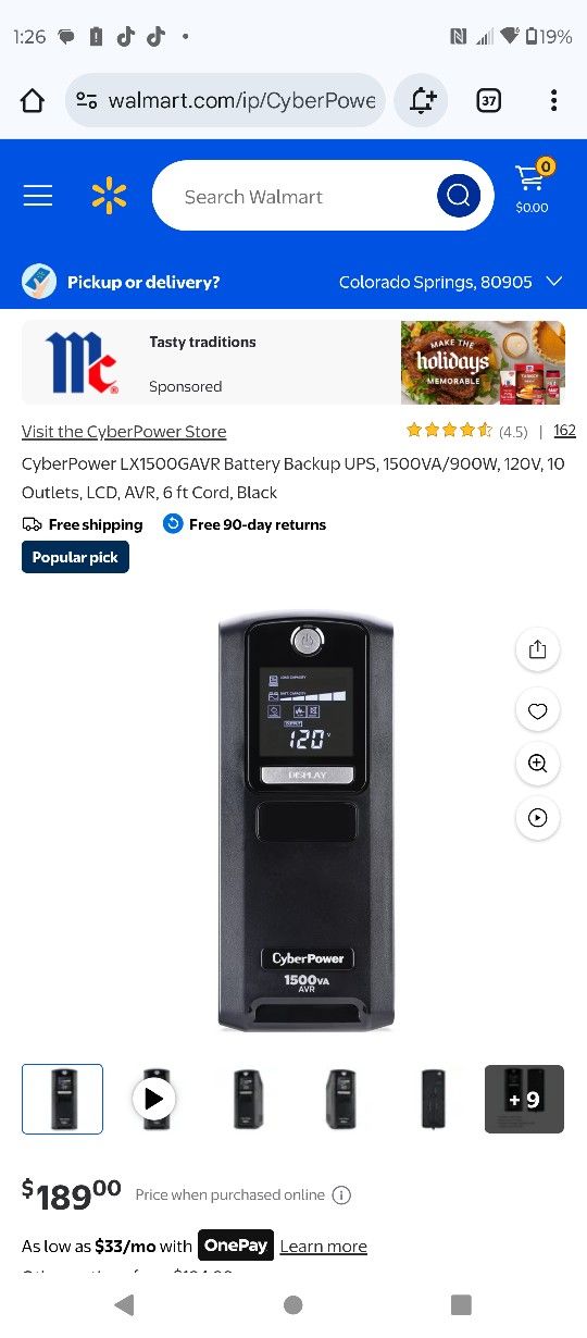 New. Cyber Power Battery 