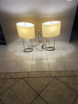 28” Table Lamps Set Of 2 For Living Room Or Bedroom Bedside