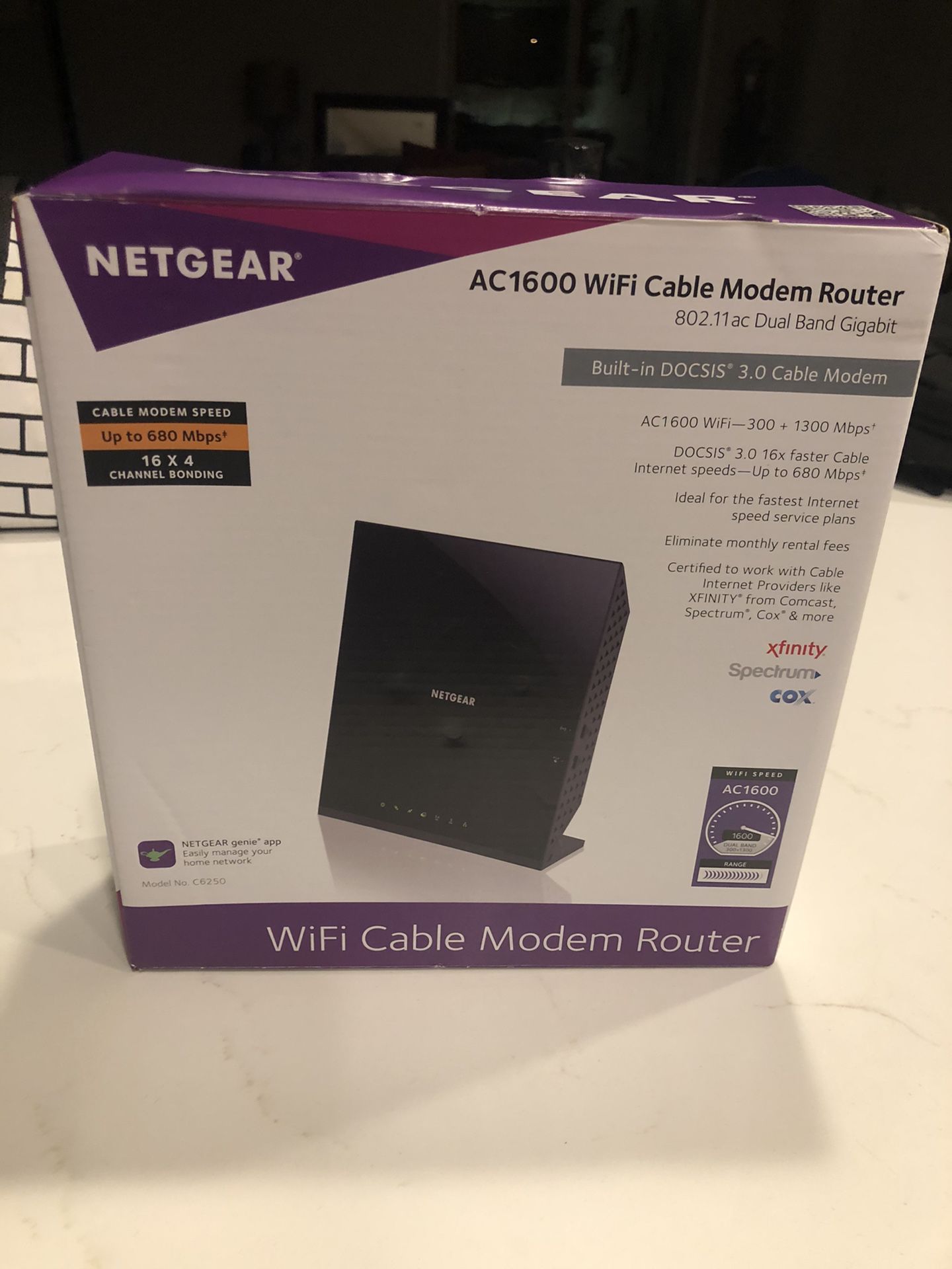 *NEW* NetGear AC1600 WiFi Cable Modem Router