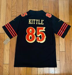 Black 49ers Kittle rivalry jersey
