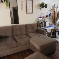Brown Section Couch 